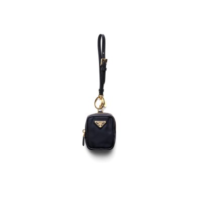 PRADA RE-EDITION 1978 RE-NYLON MINI-POUCH WITH KEYCHAIN 1TT200 (7.5*6*2.5cm)